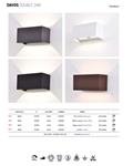 Aplique de pared DAVOS DOBLE DIMM