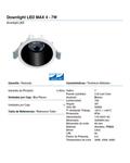 Downlight de empotrar MAX 4