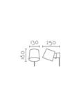 Aplique de pared DOMO