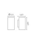Aplique de pared ENZO 240