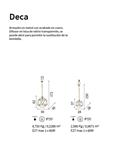 Lámpara de colgar DECA