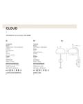 Aplique de pared CLOUD