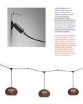Lámpara de colgar GAROTA CATENARY