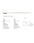 Aplique de pared CUBIC