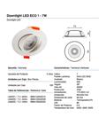 Downlight de empotrar ECO 1