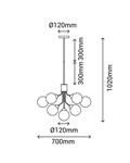 MUSA 9 hanging lamp