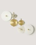 Aplique de pared ABBY 6 WHITE AND GOLD