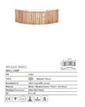 Aplique de pared YUCA