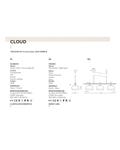 Lámpara de colgar CLOUD 3