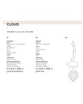 Lámpara de colgar CLOUD