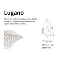 Lámpara de colgar LUGANO
