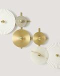Aplique de pared ABBY 6 WHITE AND GOLD