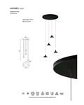 Hanging lamp ANTARES 4C