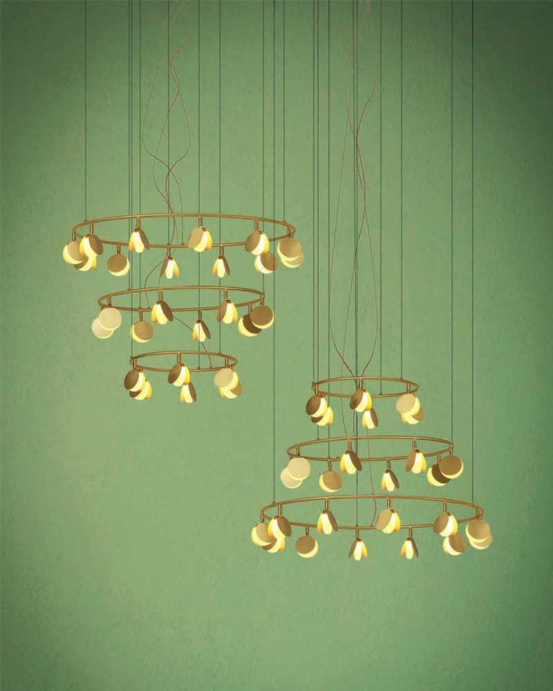 Lámpara colgar SHELL CHANDELIER