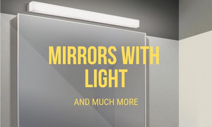 Mirrors with light | Keisu, lighting and design.