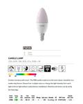 SMART WIFI CANDLE RGB + W bulb