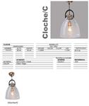 Lámpara de colgar CLOCHE-C