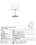 Lámpara de mesa LATANIA