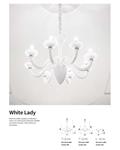 Lámpara de colgar WHITE LADY