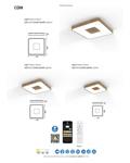 COIN WOOD SQUARE ceiling light