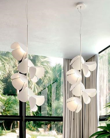 Lámpara de techo MOD S | MOD/S/73/3L/MET/BLANCO | bover | Keisu, iluminación y diseño.