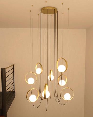 Lámpara colgar HALO | HALO/COLGAR/4 | ACB | Keisu, iluminación y diseño.