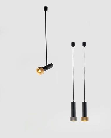 Lámpara de colgar FOCUS 1 | FOCUS/1/ORO/FIJO | AROMAS | Keisu, iluminación y diseño.