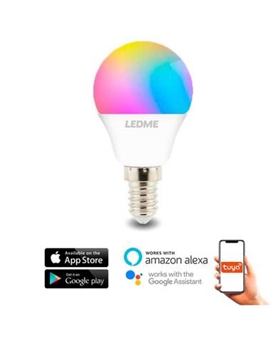 Bombilla LED SMARTHOME WIFI E-14 A45 | A45/SMARTHOME/E14 | COLECCION KEISU | Keisu, iluminación y diseño.