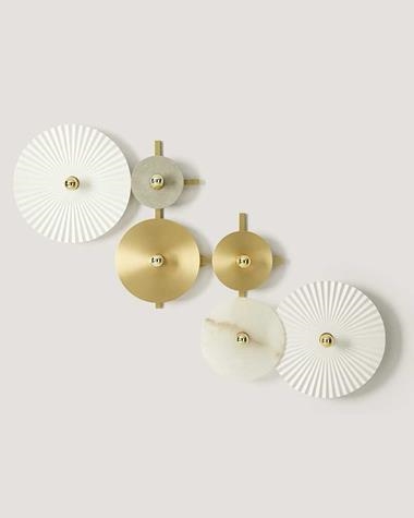 Aplique de pared ABBY 6 WHITE AND GOLD | ABBY/6/STD | AROMAS | Keisu, iluminación y diseño.