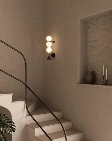Aplique de pared SOKO 3 | SOKO/A1335/3 | AROMAS | Keisu, iluminación y diseño.