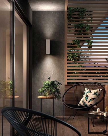 Aplique exterior STONE SQ | STONE-SQ | Keisu, iluminación y diseño.