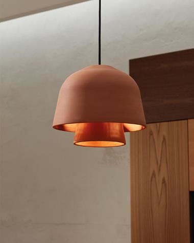 Lámpara colgar OKINA DOBLE | OKINA/COLGAR/DOBLE/BLANCO/YUTE | POTT | Keisu, iluminación y diseño.