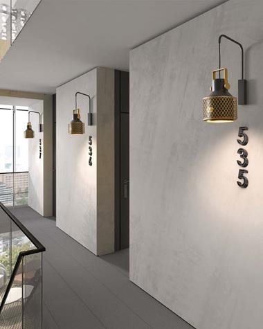 Aplique de pared TOSCA WALL | TOSCA/WALL/NEGRO | Keisu, iluminación y diseño.