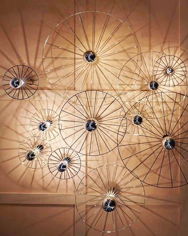 Aplique de pared WHEEL | WHEEL/R1052/30/B/S5/ | aromas del campo | Keisu, iluminación y diseño.