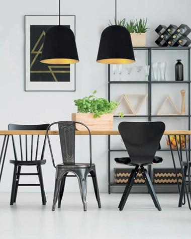 Lámpara de colgar BIG BELL | BIG/BELL/MD6074/B/BGD/ | Ineslam | Keisu, iluminación y diseño.