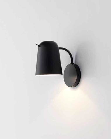 Aplique de pared DOBI | DOBI/APLIQUE/A1207/NEGRO/ | aromas | Keisu, iluminación y diseño.