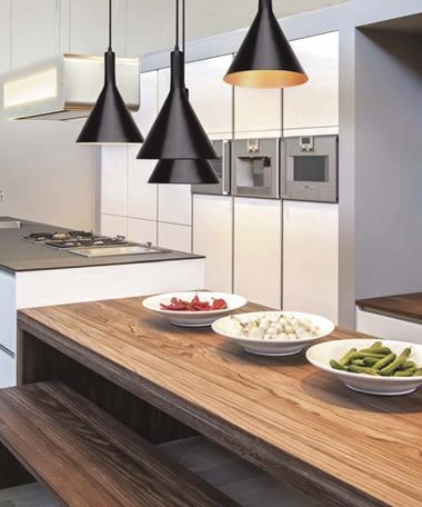 Lámpara de colgar CAPUCHINA-C | CAPUCHINA/C/NEG/PLA/ | Luxcambra | Keisu, iluminación y diseño.