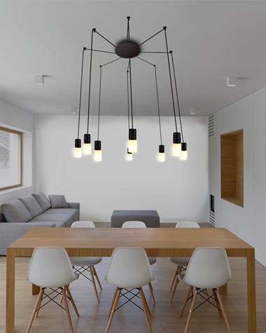 Lámpara de colgar TAMBOR | TAMBOR/NEGRO/10023F/ | fokobu | Keisu, iluminación y diseño.