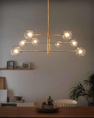 Lámpara de colgar ATOM | ATOM/C1214/NEGRO/OPAL | aromas | Keisu, iluminación y diseño.