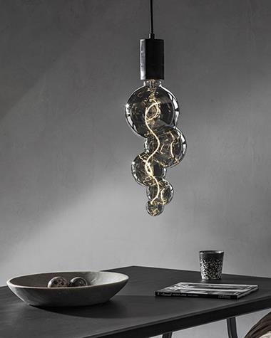 Bombilla decorativa ALICANTE | ALICANTE/426008/TITANIO/GRANDE | CALEX | Keisu, iluminación y diseño.