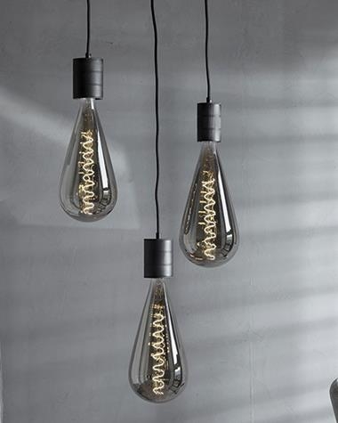 Bombilla decorativa MÁLAGA | MALAGA/426002/TITANIUM | calex | Keisu, iluminación y diseño.