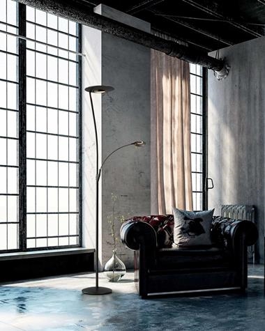 Lámpara de pie ZENIT 1 | ZENIT/PIE/1/5-7505-43-20/BRONCE | MDC | Keisu, iluminación y diseño.