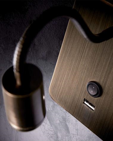 Aplique de pared READER FLEX | READER/FLEX/5-7602-35-02/CROMO | MDC | Keisu, iluminación y diseño.