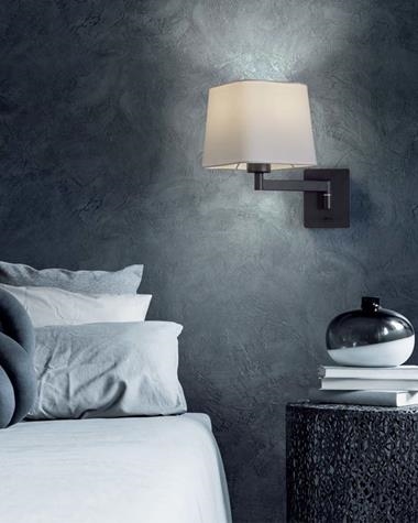 Aplique de pared FINESS S | FINESS/APLIQUE/5-7580-91-21/NEGRO | MDC | Keisu, iluminación y diseño.