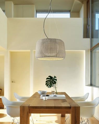 Lámpara colgar FORA | FORA/S/BEIGE/4130301/P695C | BOVER | Keisu, iluminación y diseño.