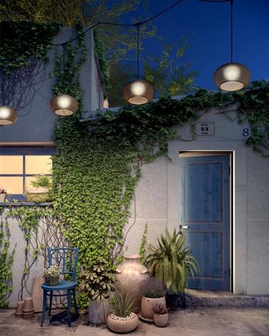 Lámpara colgar GAROTA CATENARY | GAROTA/CATENARY/BLANCO | BOVER | Keisu, iluminación y diseño.