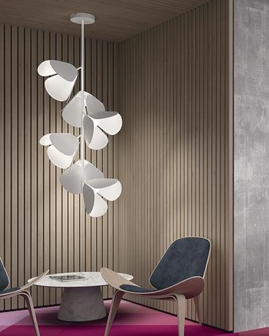 Lámpara de techo MOD PF | MOD/PF/73/3L/MET/BLANCO | bover | Keisu, iluminación y diseño.