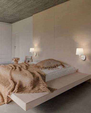 Aplique de pared ROOMER | ROOMER/AP/CROMO/BLANCO | MDC | Keisu, iluminación y diseño.