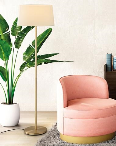 Lámpara de pie ROOMER | ROOMER/PIE/CROMO/BLANCO | MDC | Keisu, iluminación y diseño.